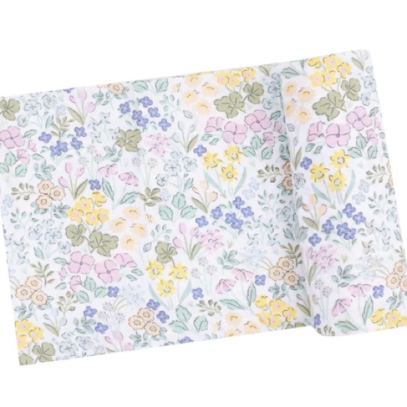 Angel Dear Organic Cotton Swaddle Blanket Samantha Floral 47”x47” - Picture 1 of 3